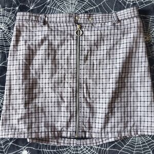 WILD FABLE LAVENDER PLAID MINI SKIRT